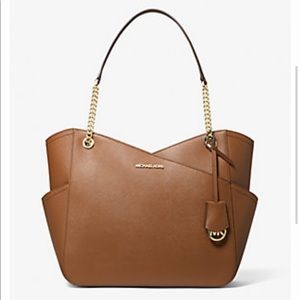 Michael Kors Jet Set Large Saffiano Leather Shoulder Bag